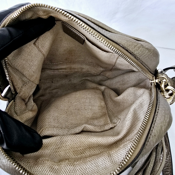 Gucci Tan Leather Crossbody Bag - Picture 7 of 10